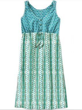 Athleta Featherweight Racerback Beach Dress Bali Blue Size Small